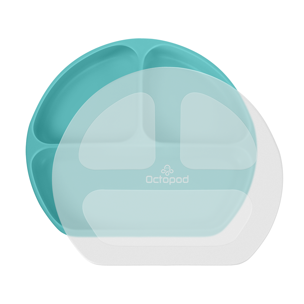 Octopod® Silicone Suction Triangle Plate - Lids