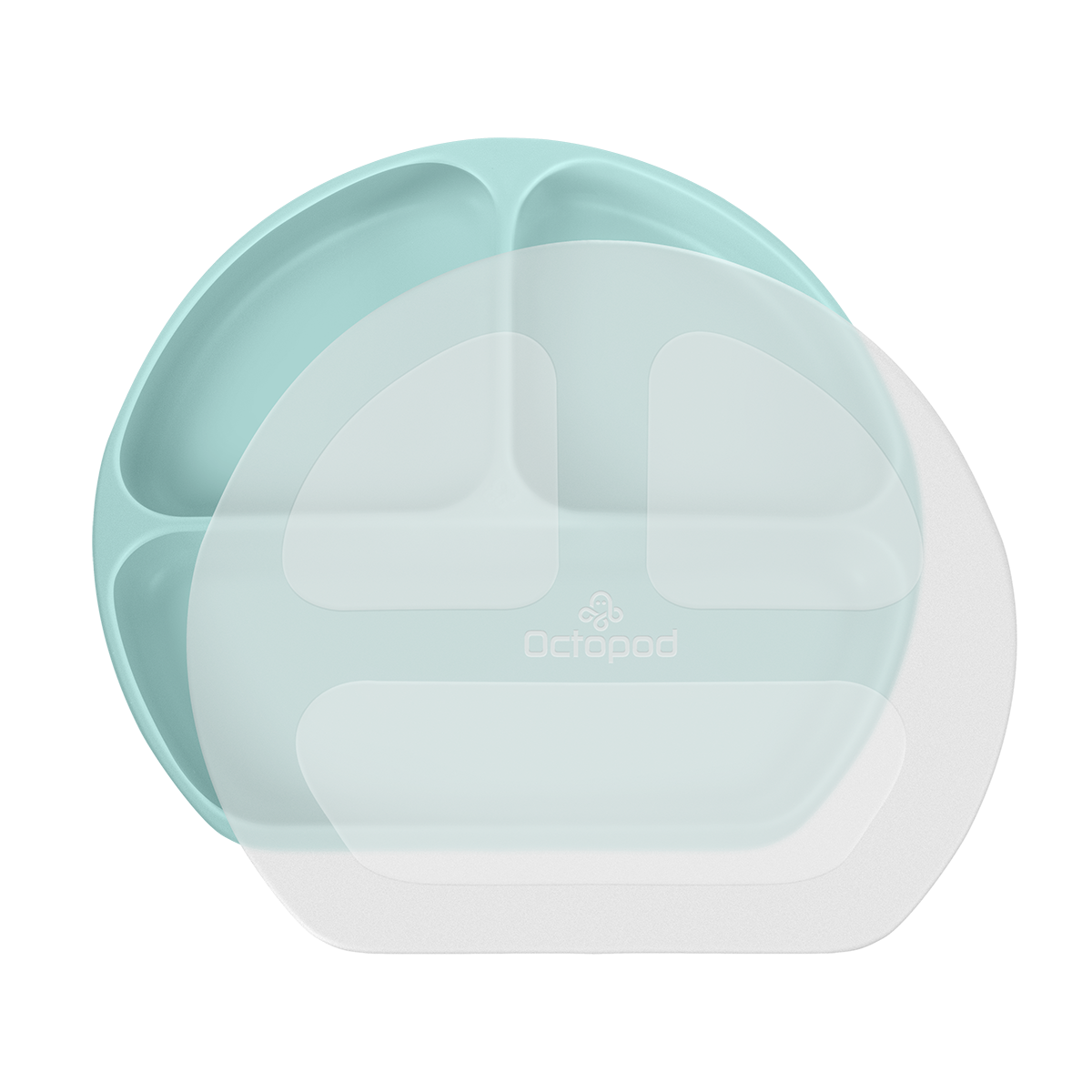 Octopod® Silicone Suction Triangle Plate - Lids