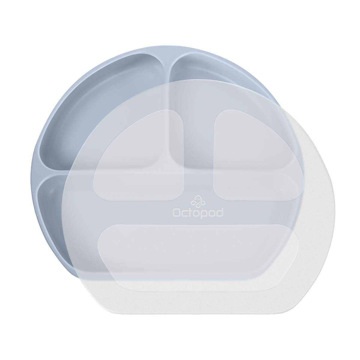 Octopod® Silicone Suction Triangle Plate - Lids