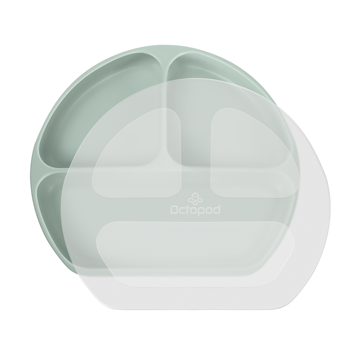 Octopod® Silicone Suction Triangle Plate - Lids