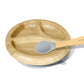 Bamboo Baby Suction Plate (Round) + Spoon