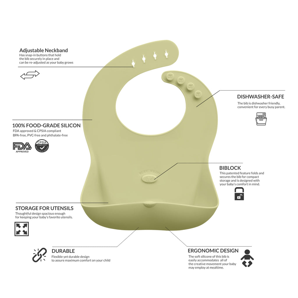 Ruby Wrapp Silicone Bibs